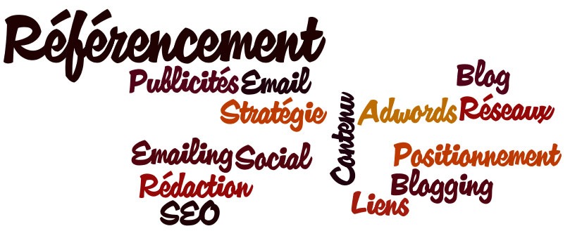 référecnement, adwords, emailing, réseaux sociaux