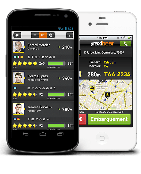 Trouver un taxi sur votre mobile !