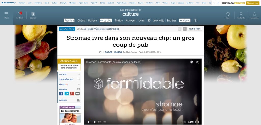 Stromae ivre dans son nouveau clip un gros coup de pub