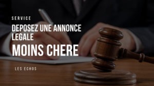 déposer annonce légale
