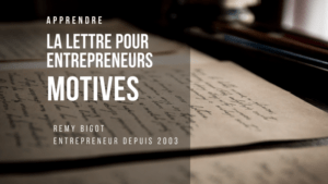 lettre pour entrepreneur